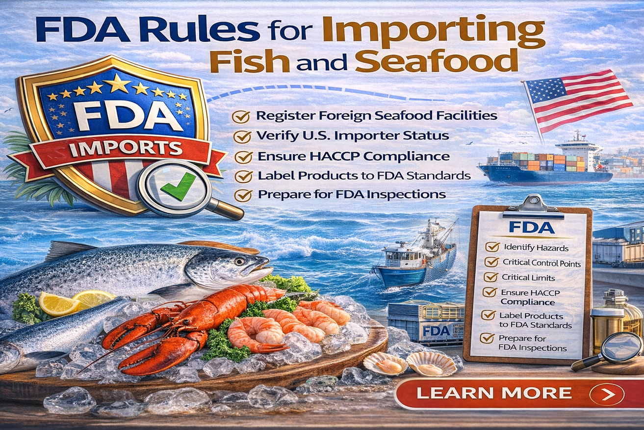 Seafood Import Requirements Guide illustration