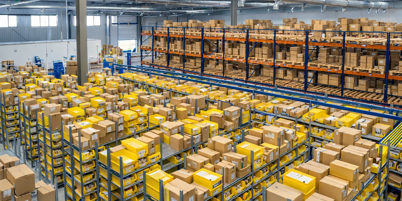 Warehouse Full Of Boxes