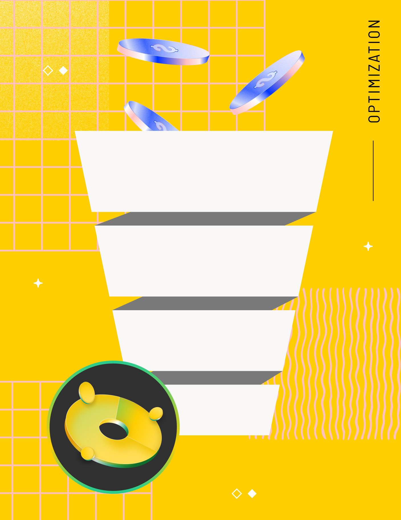 Vertical hero image for the conversion funnel optimization blog post