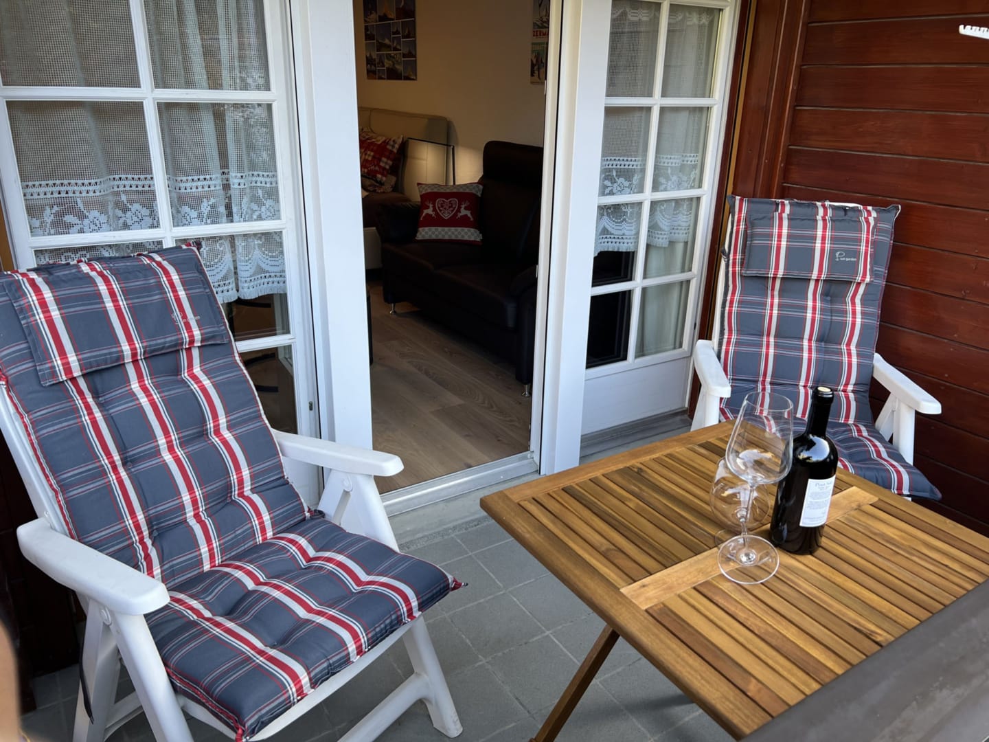 Balkon im Studio im Haus Vira