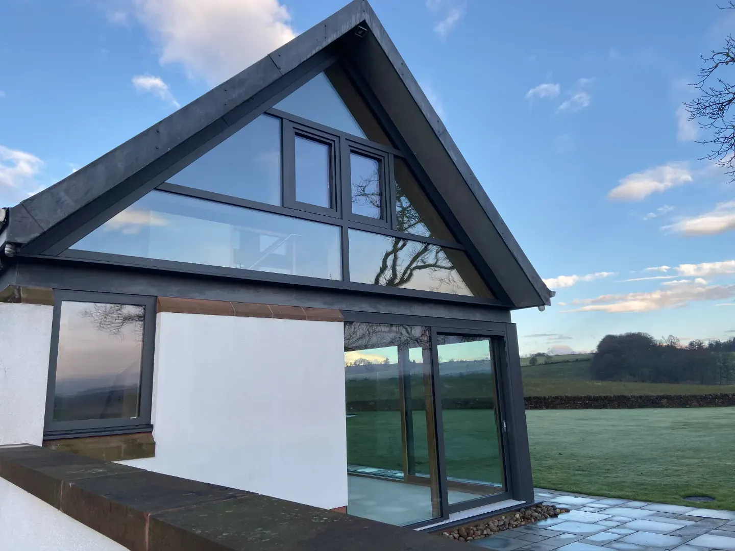 sliding door at Hamill Scotland villa