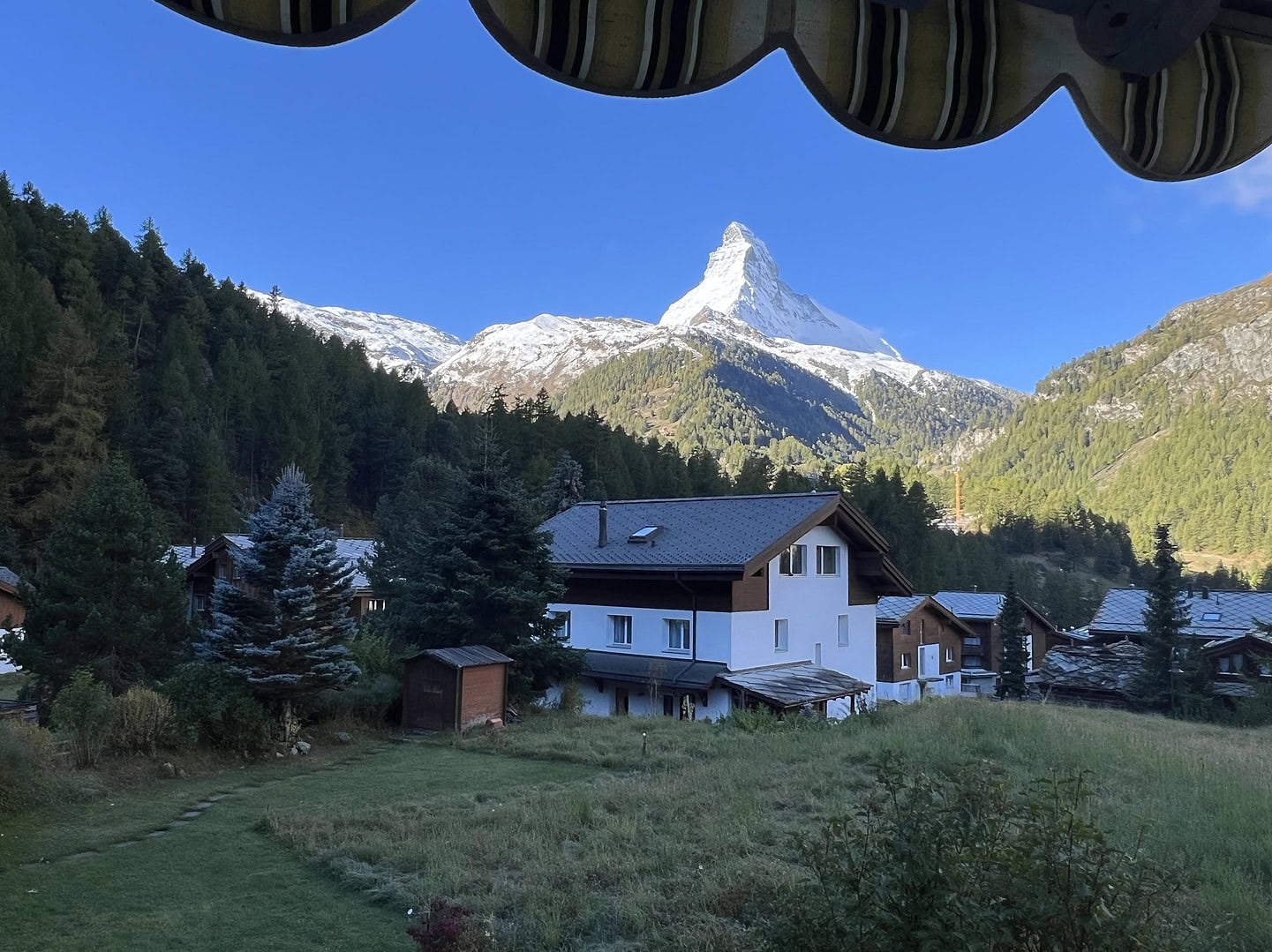 Haus Vira Aussicht vom Studio auf das Matterhorn