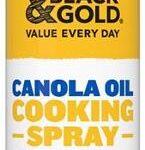 BLACK & GOLD CANOLA OIL COOKING SPRAY 400GM Pack Size: 12
