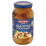 THREE THREES TRADITIONAL OLD STYLE PICKLED ONIONS 500GM Pack Size: 6