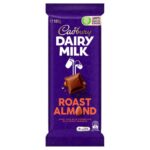 CADBURY DAIRY MILK ROAST ALMOND CHOCOLATE 180GM Pack Size: 14