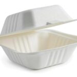 SUGARCANE BURGER BOX 6X6" 125S Pack Size: 4
