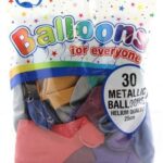 ALPEN METALLIC MIX BALLOONS 30PK Pack Size: 12