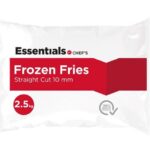 ESSENTIALS CHEF STRAIGHT CUT FRIES 10MM 2.5KG Pack Size: 4