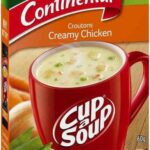 CONTINENTAL CROUTONS CREAMY CHICKEN CUP-A-SOUP 2 SERVES 60GM Pack Size: 7