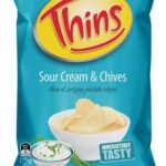 THINS SOUR CREAM CHIVES CHIPS 175G Pack Size: 12