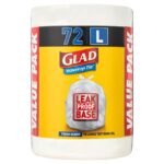 GLAD WAVETOP TIE KITCHEN TIDY BAGS LARGE 40'S Pack Size: 12