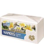 CAST AWAY NAPKIN ELEGANCE COCKTAIL WHITE 100S Pack Size: 10