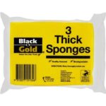BLACK & GOLD THINK SPONGES 3PK Pack Size: 12