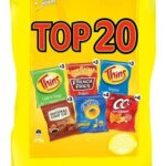 SNACKBRANDS TOP 20 VARIETY POTATO CHIPS 375GM Pack Size: 7