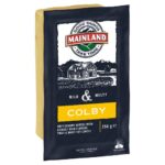 MAINLAND COLBY CHEESE BLOCK 250GM Pack Size: 8