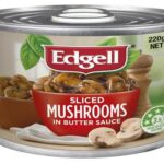 EDGELL SLICED MUSHROOMS IN BUTTER SAUCE 220GM Pack Size: 12