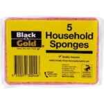 BLACK & GOLD HOUSEHOLD SPONGES 5S Pack Size: 12