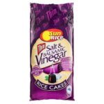 SUNRICE THIN SALT & VINEGAR RICE CAKES 195GM Pack Size: 6