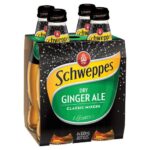 SCHWEPPES DRY GINGER ALE 4 PACK 300ML Pack Size: 6