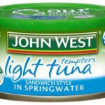 JOHN WEST TUNA TEMPTERS LIGHT SPRINGWATER SANDWICH STYLE 95G Pack Size: 12