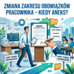 Zmiana zakresu obowiązków pracownika – kiedy aneks? ZMiana zakresu obowiązków pracownika – kiedy aneks?; aneks do umowy o pracę, stare zadania, nowe zadania, projekty i strategia.
