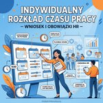 Indywidualny rozkład czasu pracy — wniosek i obowiązki HR; elastyczne godziny, life-balance, ewidencja czasu pracy