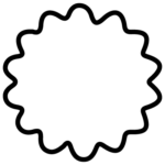 Icon Kreis mit Wellen