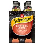 SCHWEPPES LEMON LIME AND BITTERS 4 PACK X6 300ML