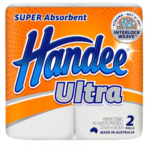 HANDEE TOWEL WHITE 60SHEETS TWIN PACK X 6
