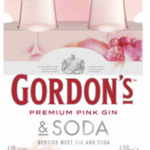 GORDONS PINK GIN & SODA 6% 275ML X 24 BOTTLES