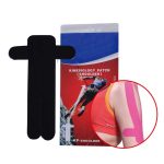 MUSCLE TAPE - PRE CUT PATCHES -BLACK-SHOULDER (SINGLE PACK)