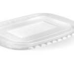 PET LID TO SUIT PAPER BROWN CONTAINERS-PACK OF 300