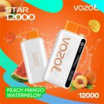 VOZOL STAR 12000 Puffs- Peach Mango Watermelon