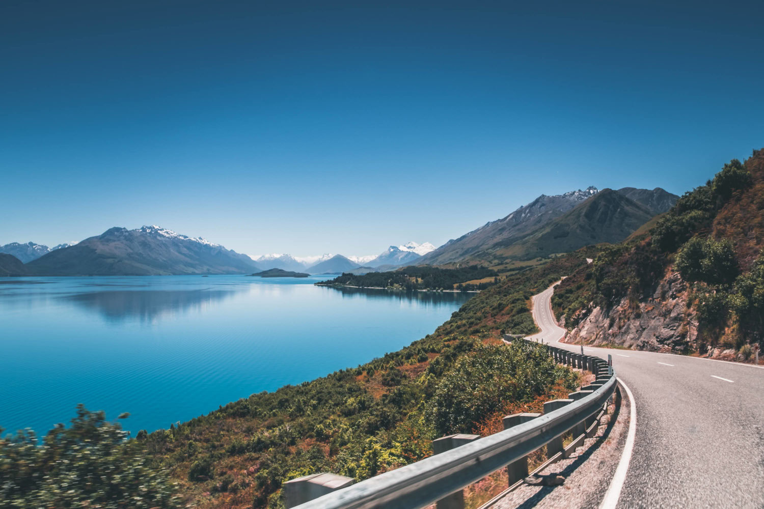 Straße von Queenstown nach Glenorchy