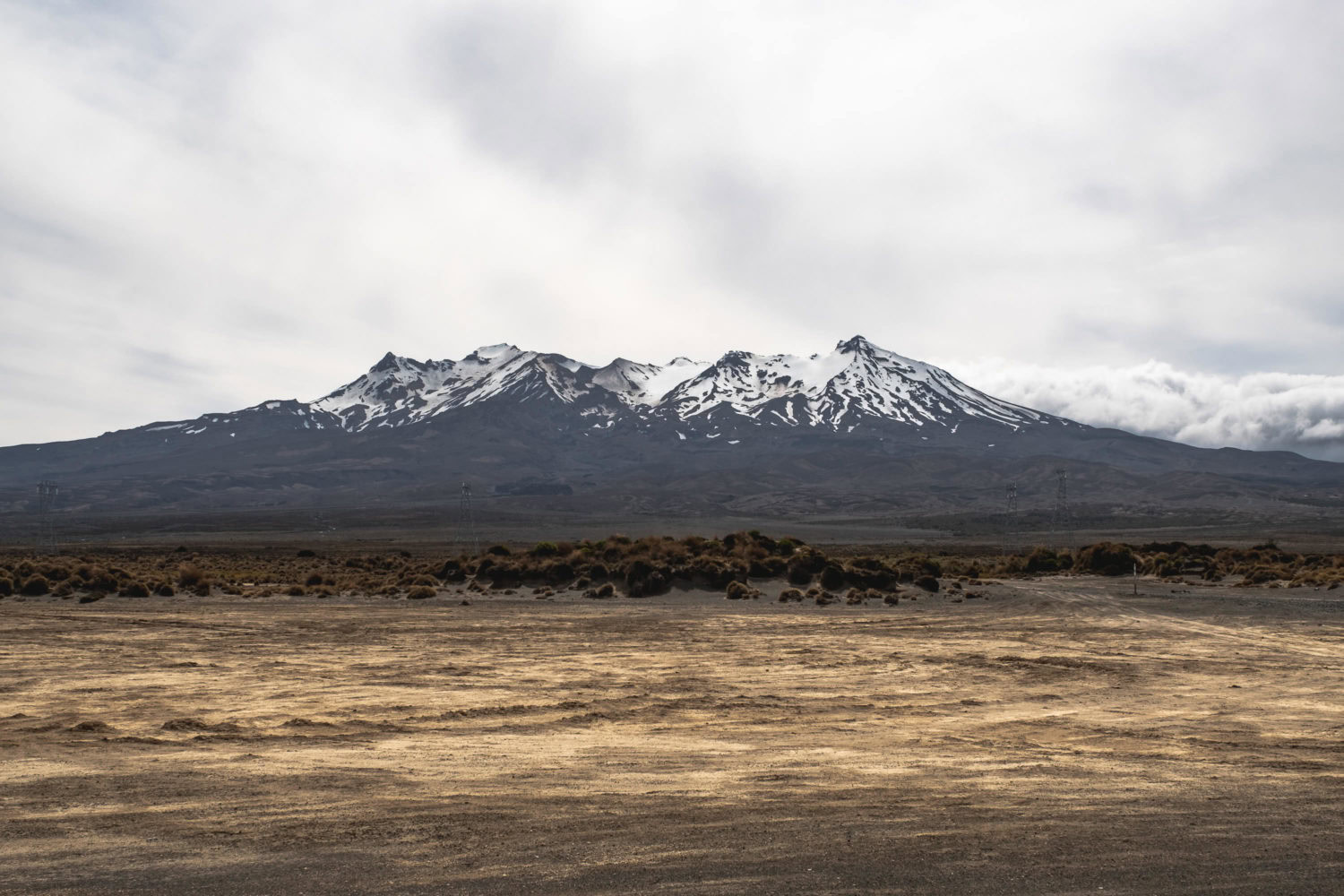 Mount Ruapehu im Tongariro National Park in Neuseeland