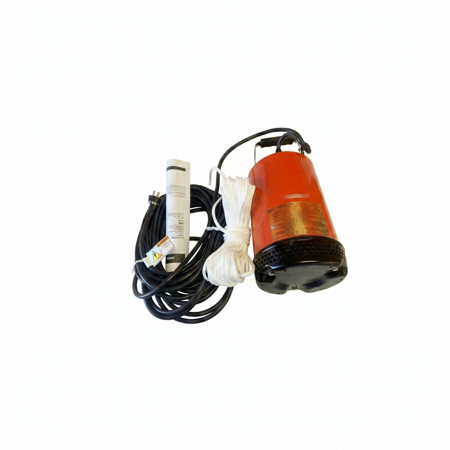 Multiquip ST2047 2" Electric Pump laid down image with white background