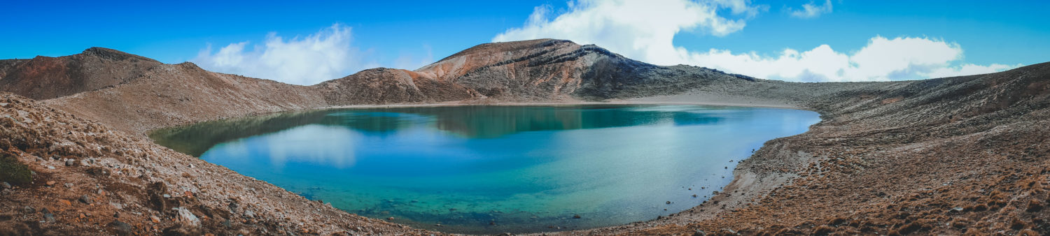 Panoramaaufnahme des Blue Lake