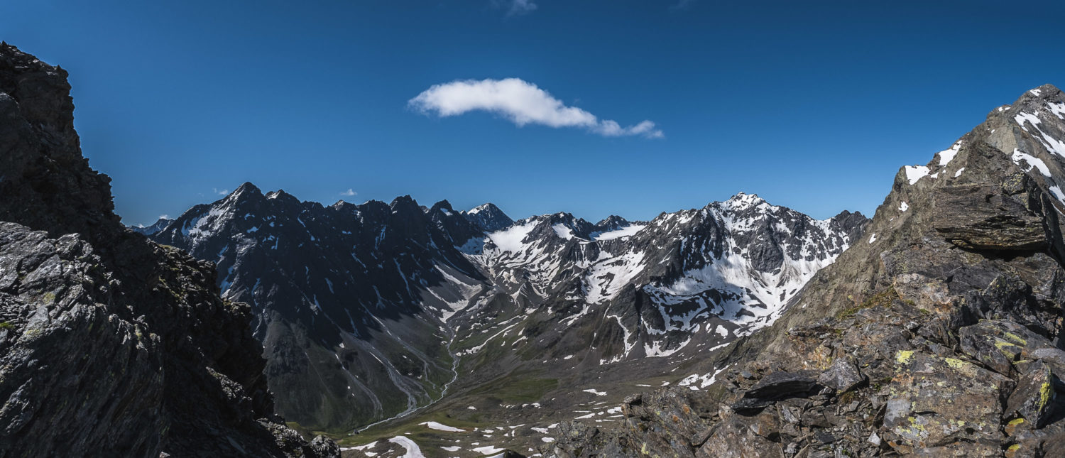 Panorama der Berge rund um das Westfalenhaus