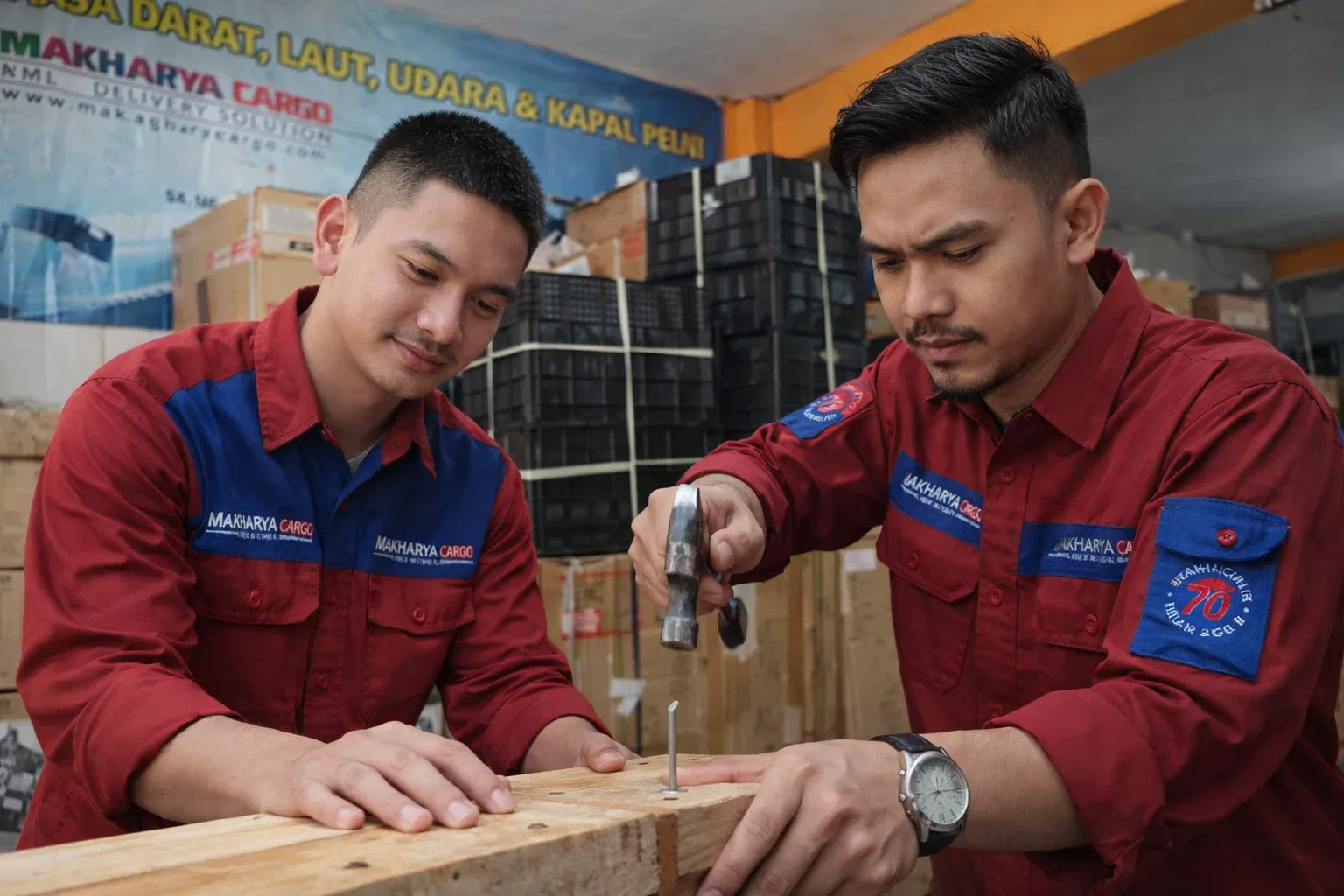 Contoh pengiriman 50 kg dalam sistem cargo darat