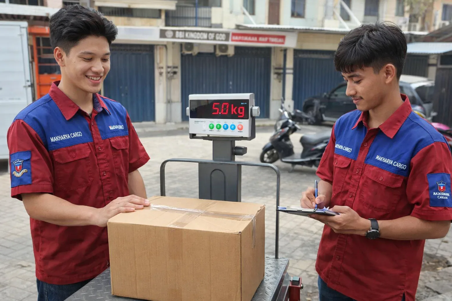 perhitungan ongkir cargo Surabaya Bangkalan menggunakan sistem berat volume
