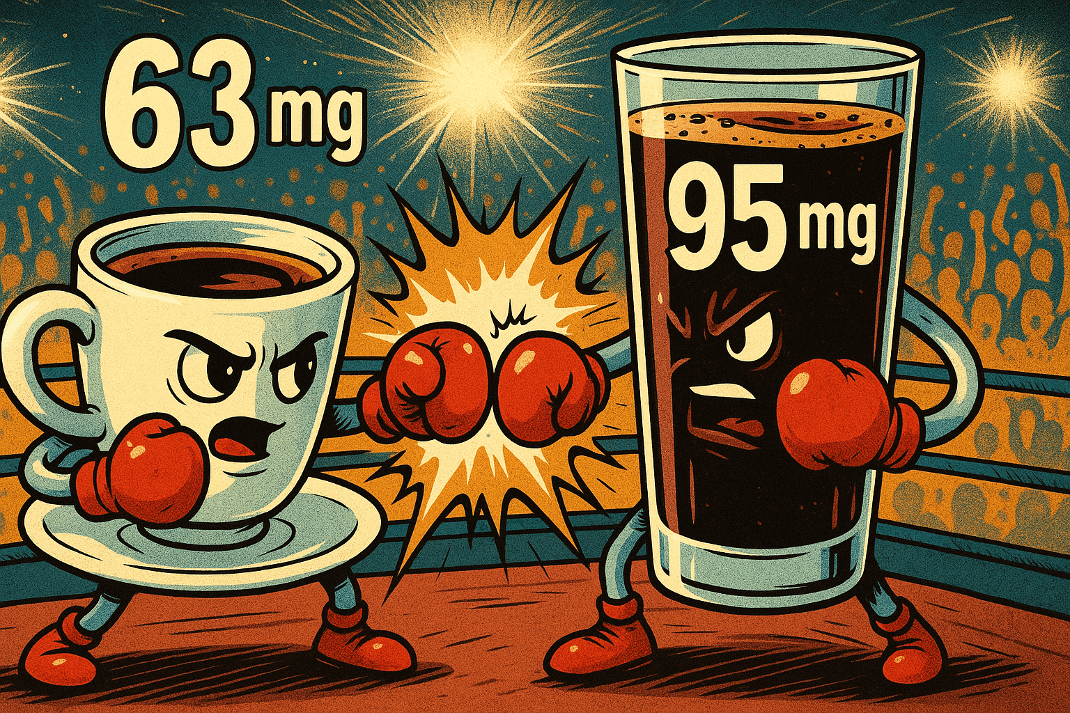 caffeine content in espresso vs coffee