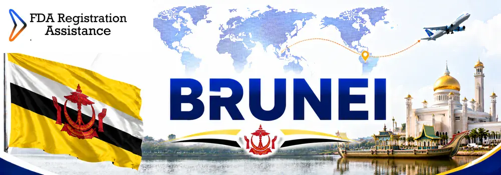 U.S FDA registration services for Brunei halal food, processed food, supplement and cosmetic exporters