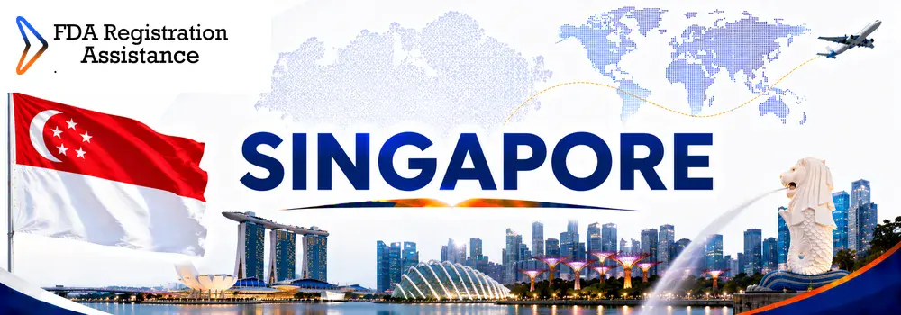 U.S FDA registration services for Singapore food, beverage, supplement, cosmetic, pharmaceutical and medical device exporters