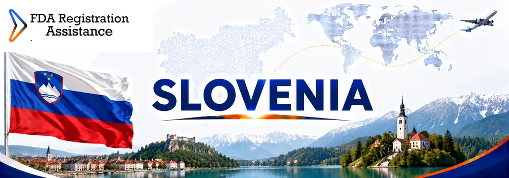 U.S FDA registration services for Slovenia pharmaceutical, food, wine, medical device and supplement exporters