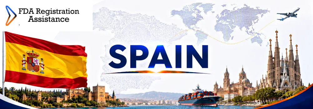 U.S FDA registration services for Spain olive oil, wine, seafood, food, cosmetic and pharmaceutical exporters