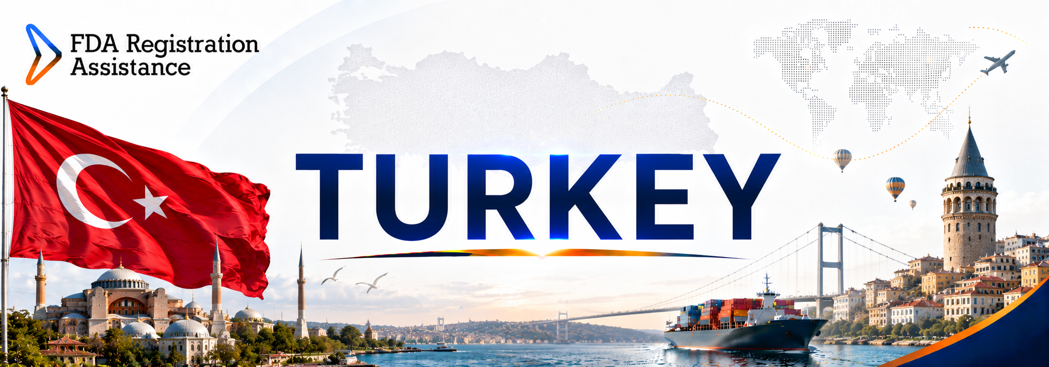U.S FDA registration services for Turkey food, hazelnut, dried fruit, textile, cosmetic and medical device exporters