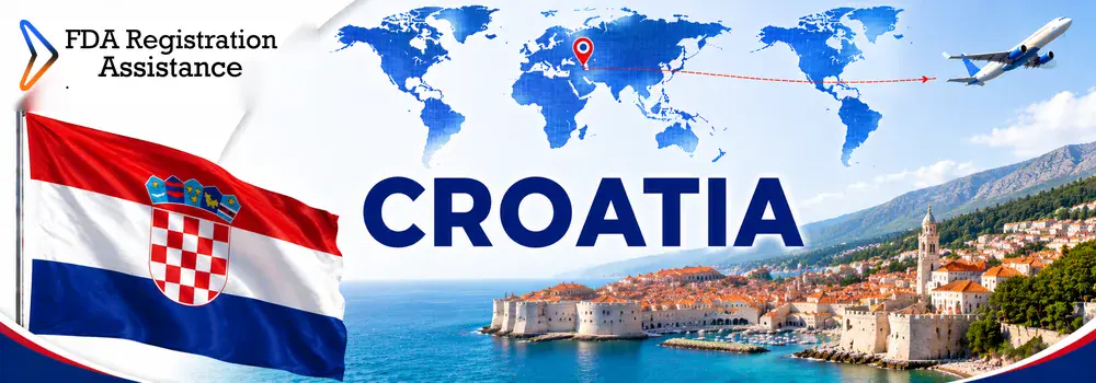 U.S FDA registration services for Croatia pharmaceuticals, wine, seafood, food and cosmetic exporters