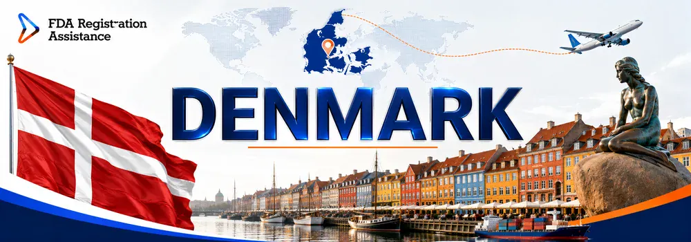 U.S FDA registration services for Denmark pharmaceuticals, medical devices, dairy, food and cosmetic exporters