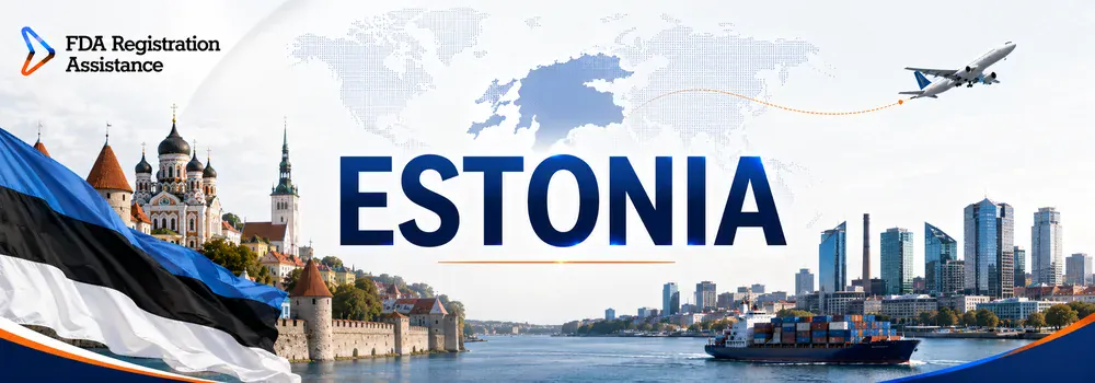 U.S FDA registration services for Estonia pharmaceuticals, medical devices, dairy, food and cosmetic exporters