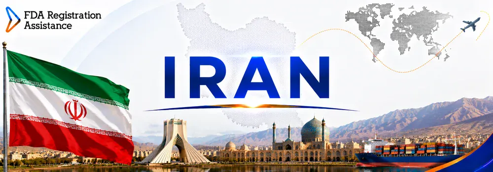 U.S FDA registration services and the U.S. sanctions context for Iran — OFAC embargo, ITSR, and FDA compliance boundaries explained.